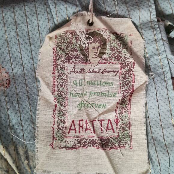 Aratta Silent Journey Kimono Cardigan Womens One Size Floral Pom Pom Boho Trim - Picture 4 of 5